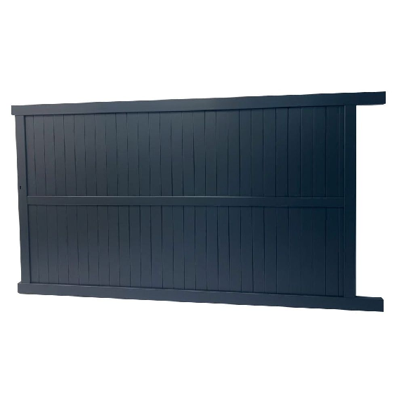 Portail coulissant en aluminium 3m x 1,80m RAL7016-Lire la description