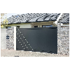 Portail coulissant aluminium 4m x 1,80m RAL7016