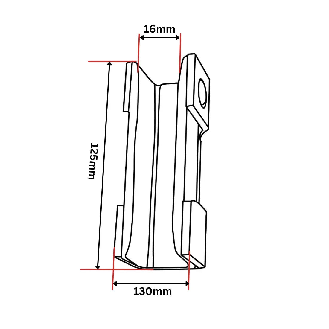 Werkzeugkastenheber 125x130x20 16mm-Beschreibung lesen