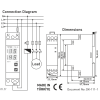 Timer digitale su guida DIN 24h 230 V/AC 16A/250V/4000VA