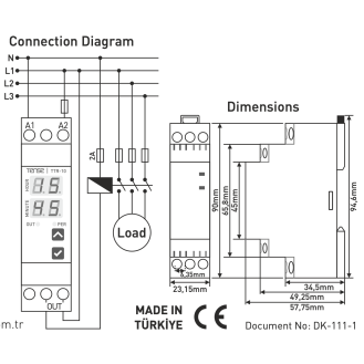 Timer digitale su guida DIN 24h 230 V/AC 16A/250V/4000VA-Leggi tutto