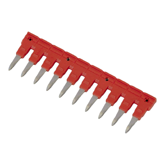 Puente de peine enchufable aislado para bloque de terminales de resorte de 6 mm²-Leer más