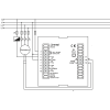 Controlador de temperatura PID con temporizador para montaje en panel
