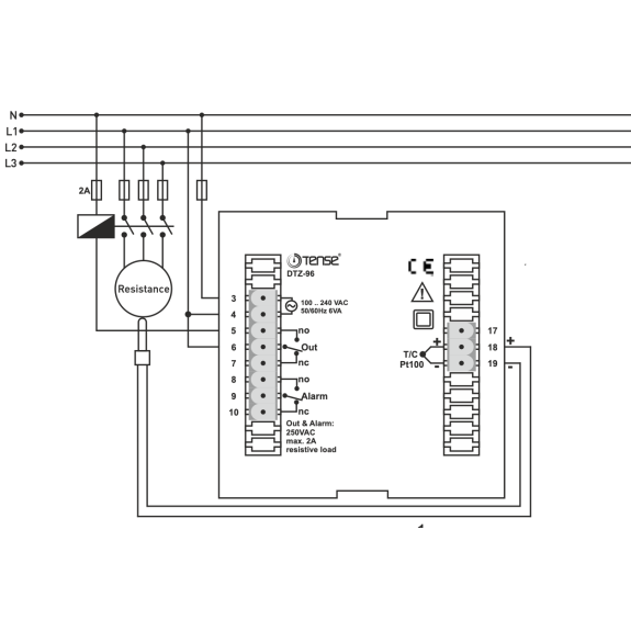 Controlador de temperatura PID con temporizador para montaje en panel-Leer más