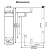 Interruttore temporizzato stella-triangolo 24VAC/DC - 240V AC