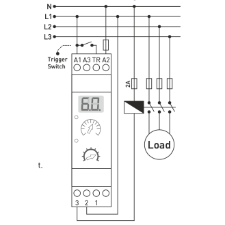 Relè temporizzato on/off 24V AC/DC, 230V AC-Leggi tutto