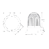 Universelles Drehlicht mit Tonsignal, 12-24 V, gelb