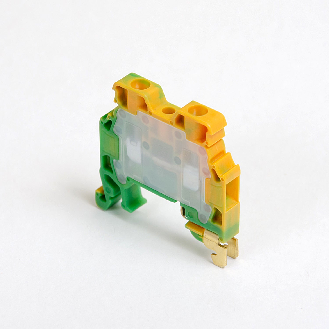 Bloque de terminal de tornillo para riel DIN 2,5 mm², 2 hilos, gris-Leer más
