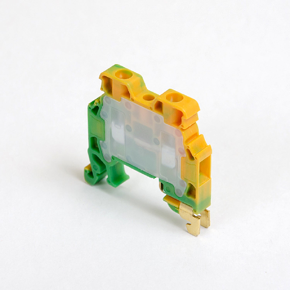 Bloque de terminal de tornillo para riel DIN 2,5 mm², 2 hilos, gris-Leer más