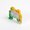 Bloque de terminal de tornillo para riel DIN 2,5 mm², 2 hilos, gris