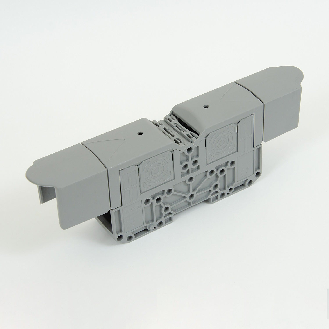 Morsetto di connessione a vite 120 mm² per guida DIN con coperchio protettivo-Leggi tutto