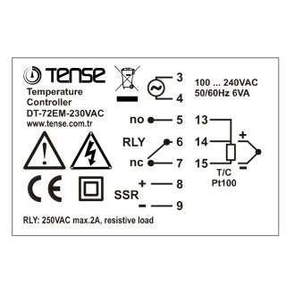 Controlador de temperatura PID para montaje en panel-Leer más