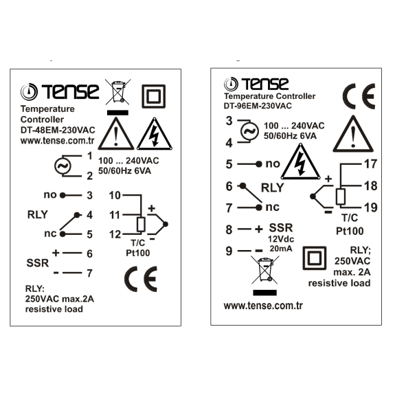 Controlador de temperatura PID para montaje en panel-Leer más