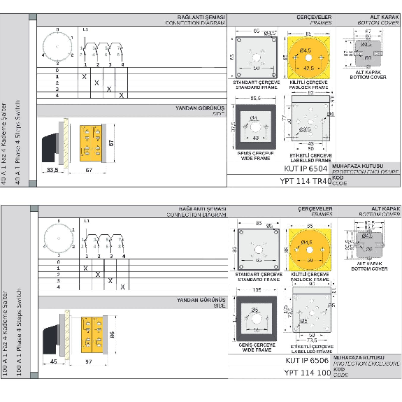 Interruptor rotativo 10A 1 polo-Leer más