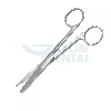 Ciseaux chirurgicaux droits en acier inoxydable 145 mm