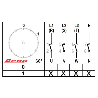 Interruptor rotativo 25A 2 polos-Leer más