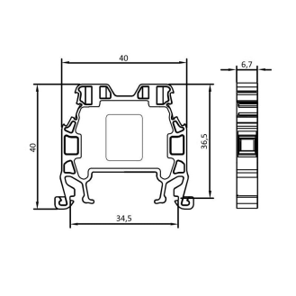 Morsetto di connessione a vite 4 mm² per guida DIN-Leggi tutto