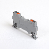 Morsetto a molla per guida DIN, 1,5 mm², 2 fili, grigio