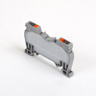 Morsetto a molla per guida DIN, 1,5 mm², 2 fili, grigio-Leggi tutto