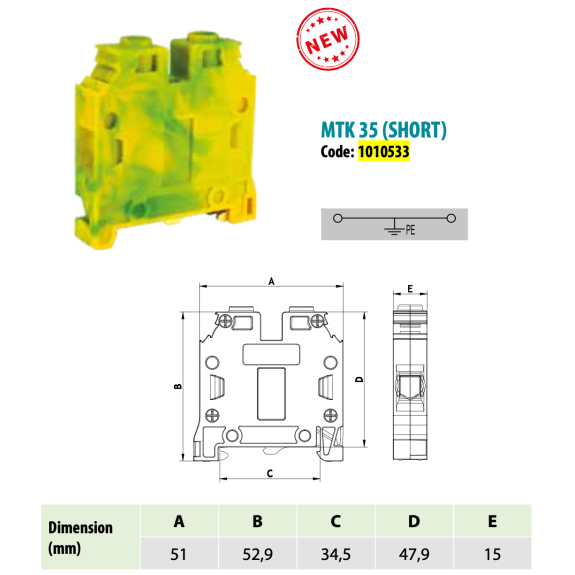 Morsetto di connessione a vite per guida DIN 35 mm², 2 fili, grigio-Leggi tutto
