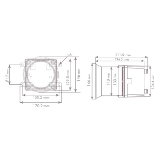 Claxon de advertencia vocal 40-260V AC/DC-Leer más