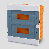 Cuadro modular empotrado 24 MOD, puerta transparente IP40