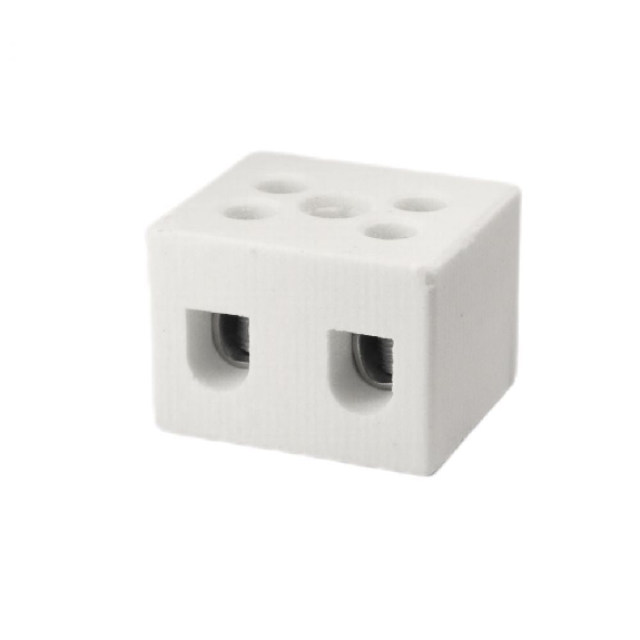 Connettore a 2 fili 0,75-1,5 mm² in steatite-Leggi tutto