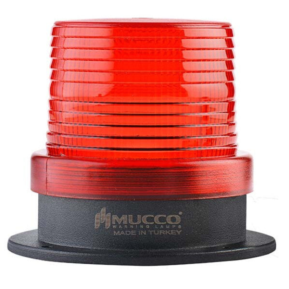 Gyrophare avec buzzer, ø90mm, 85-250V AC/DC, rouge-Lire la description