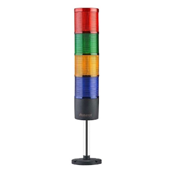 Colonne de signalisation à quatre étages avec montage en saillie-Lire la description