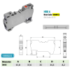 Morsetto connettore ibrido a vite/molla 6 mm²