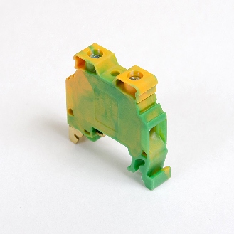Morsetto di connessione a vite per guida DIN 10 mm², 2 fili, grigio-Leggi tutto