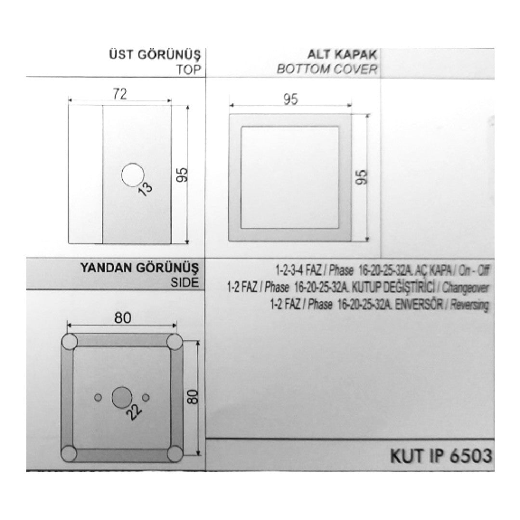 Caja de plástico IP65 para interruptor de levas-Leer más