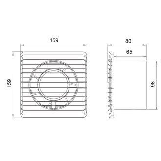 Ventilatore assiale da parete 100 mm per bagno-Leggi tutto