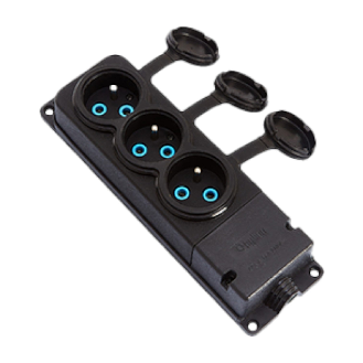 Presa elettrica tripla IP44 con coperchio ermetico-Leggi tutto