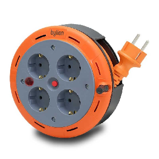 Câble d'extension compact 5 m avec 4 prises IP20-Lire la description