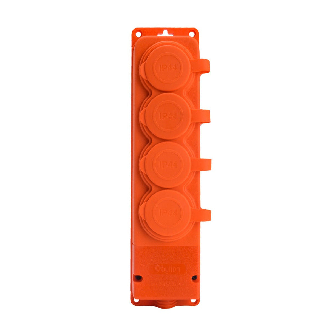 Presa quadrupla in gomma IP44 16A 250V-Leggi tutto