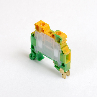 Morsetto di connessione a vite per guida DIN 4 mm², 2 fili, grigio-Leggi tutto