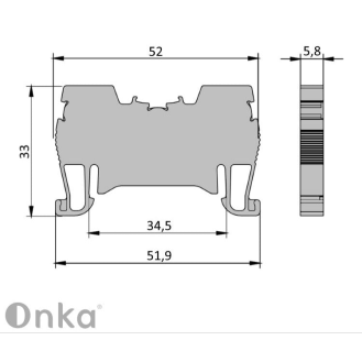 Morsetto di connessione a molla 2,5 mm² per guida DIN, 2 fili, grigio-Leggi tutto