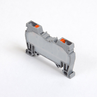Morsetto di connessione a molla 2,5 mm² per guida DIN, 2 fili, grigio-Leggi tutto