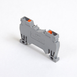 Morsetto di connessione a molla 2,5 mm² per guida DIN, 2 fili, grigio-Leggi tutto