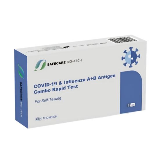 Schnelltest-Kit für Grippe- und COVID-19-Antigene-Beschreibung lesen