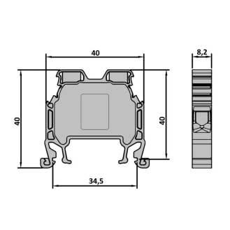 Morsetto di connessione a vite 6 mm² per guida DIN-Leggi tutto