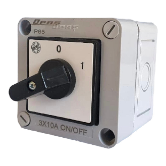 Interruptor de encendido/apagado tripolar IP65 125 A-Leer más