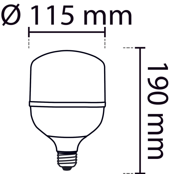 Ampoule LED 40W E27, blanc froid 6500K-Lire la description