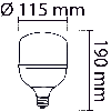 Ampoule LED 40W E27, blanc froid 6500K