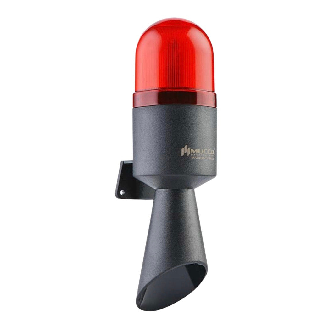 Sirena LED con segnalazione ottica gialla 24 AC/DC-Leggi tutto