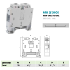 Morsetto di connessione a vite 35 mm² per guida DIN
