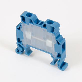 Morsetto di connessione a vite 2,5 mm² per guida DIN, 2 fili, blu-Leggi tutto