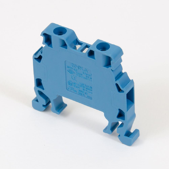 Morsetto di connessione a vite 2,5 mm² per guida DIN, 2 fili, blu-Leggi tutto