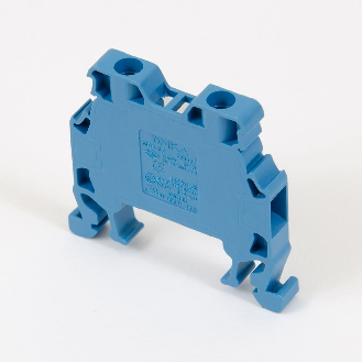 Morsetto di connessione a vite 2,5 mm² per guida DIN, 2 fili, blu-Leggi tutto
